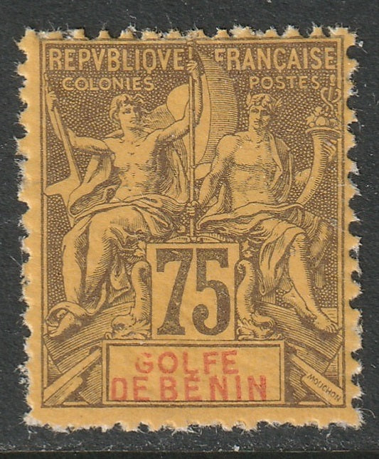 Benin 1893 Sc 31 MH small thin