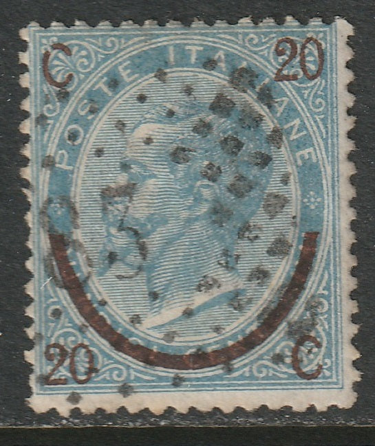 Italy 1865 Sc 34 used "83" cancel