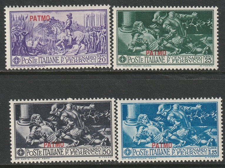 Italy Aegean Patmo 1930 Sc 12-15 partial set MH