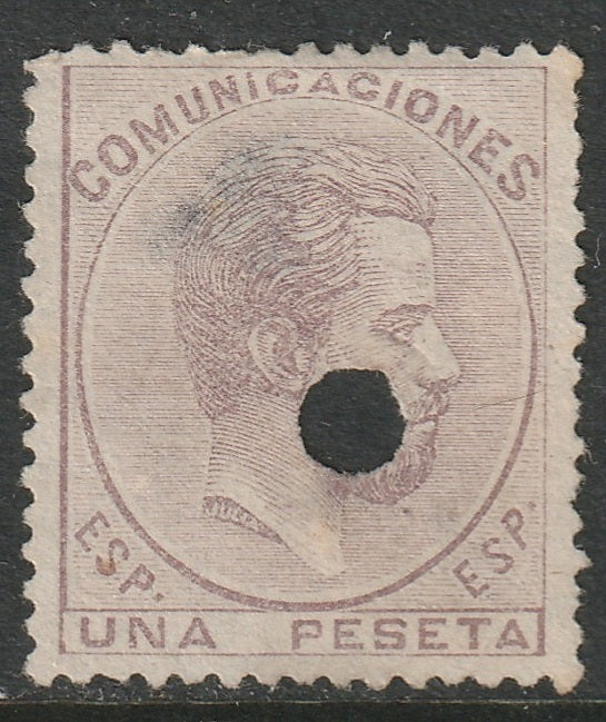 Spain 1872 Sc 187 telegraph cancel