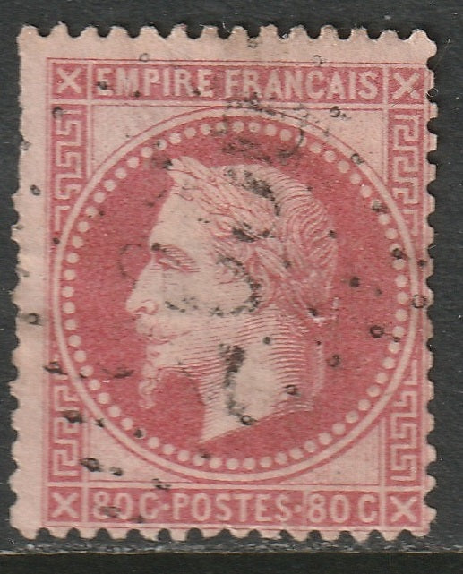 France 1868 Sc 36 used 2656 (Nice) cancel