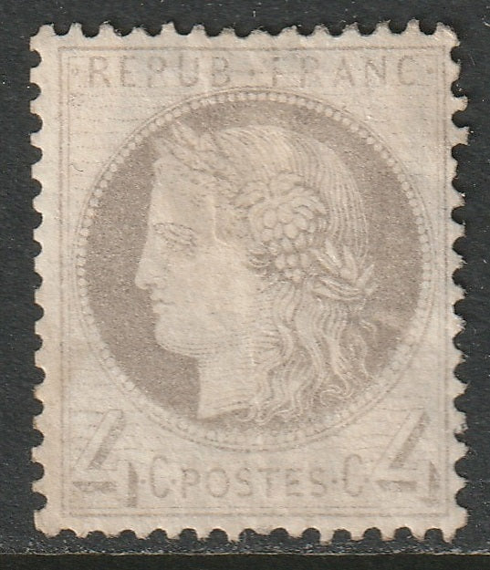 France 1872 Sc 52 MH disturbed gum