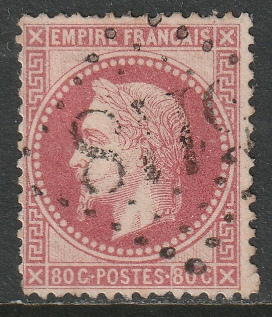 France 1867 Sc 36 used 5118 (Yokohama) cancel