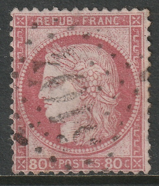 France 1872 Sc 63 used 5104 (Shanghai) cancel