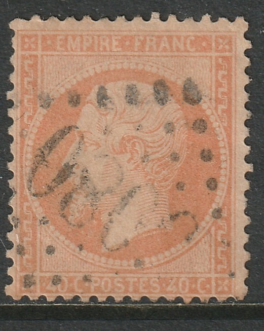 France 1862 Sc 27 used 5080 (Alexandrie) cancel