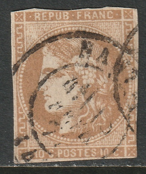 France 1870 Sc 42 used Nantes CDS