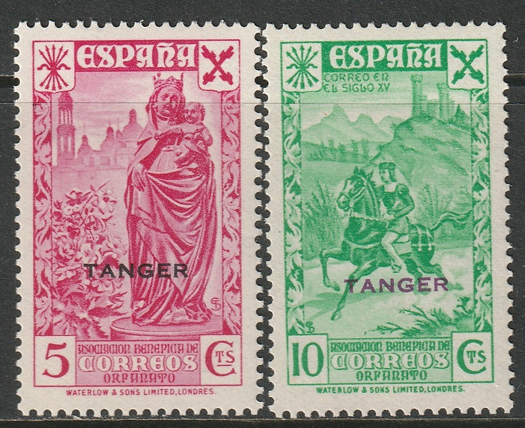 Spanish Tangiers 1938 Beneficencia Historia del Correo MLH