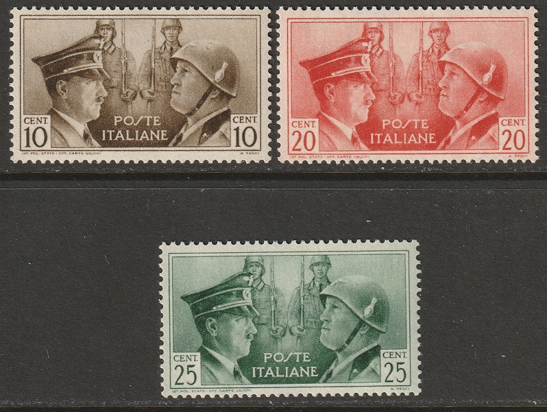 Italy 1941 Sa 457A-C non-issued set MNH