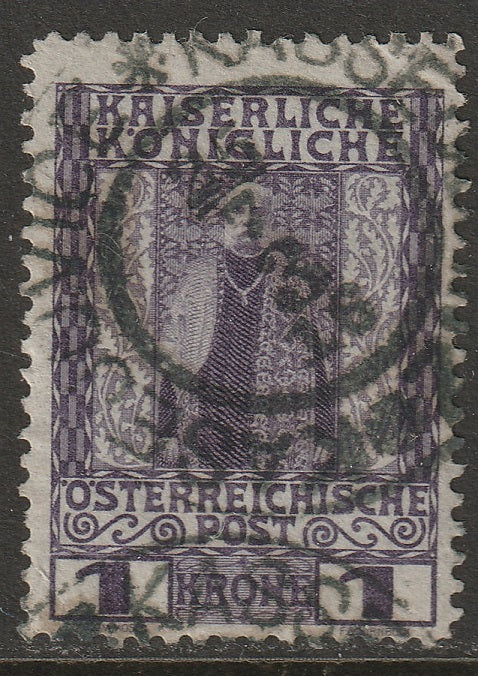 Austria 1908 Sc 124 used Kassejowitz/Kascjovice CDS