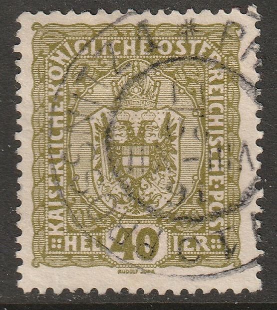 Austria 1916 Sc 154 used Prossnitz/Prostejov CDS