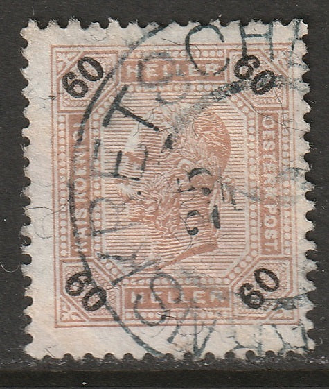 Austria 1899 Sc 82 used Herrnskretschen (Hrensko) CDS