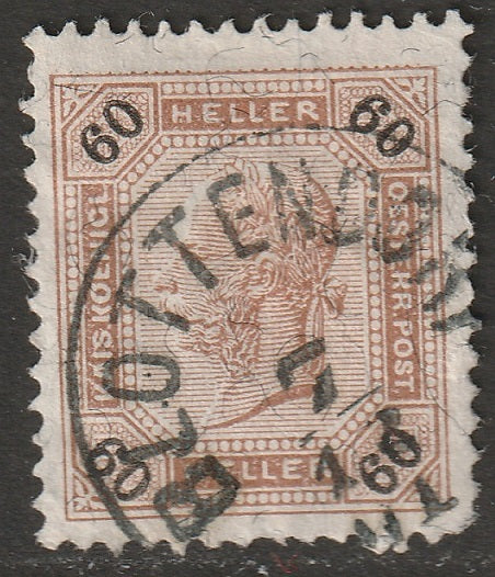 Austria 1899 Sc 82 used Blottendorf (Polevsko) CDS