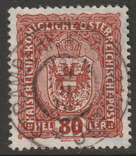 Austria 1916 Sc 157 used Stramberg/Stramberk CDS