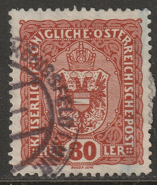 Austria 1916 Sc 157 used Konigsfeld 1 MHR (Brno 12) CDS