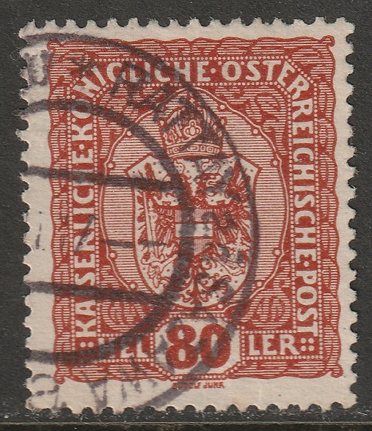 Austria 1916 Sc 157 used Rattay a.d. Sazawa (Rataje nad Sazavou) CDS