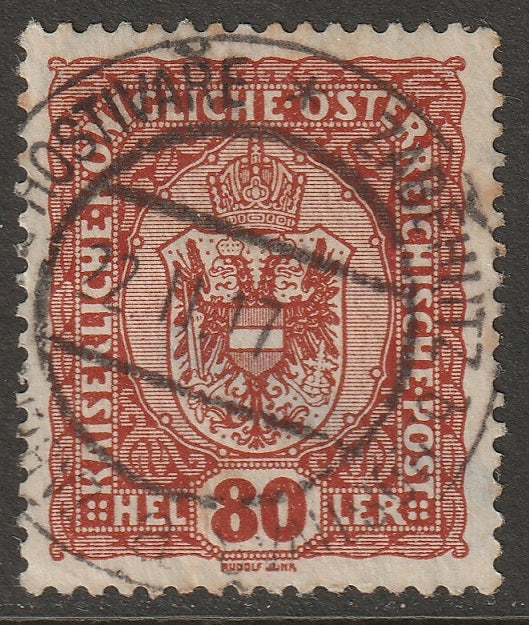 Austria 1916 Sc 157 used Zabehlitz b. Hostivar (Zabehlice) CDS