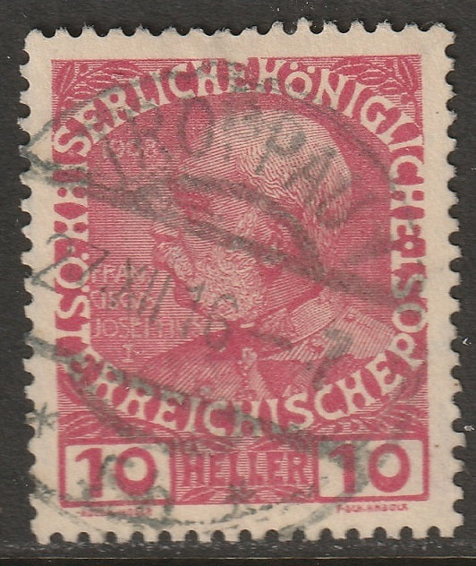 Austria 1913 Sc 115 used Troppau 1 (Opava) CDS