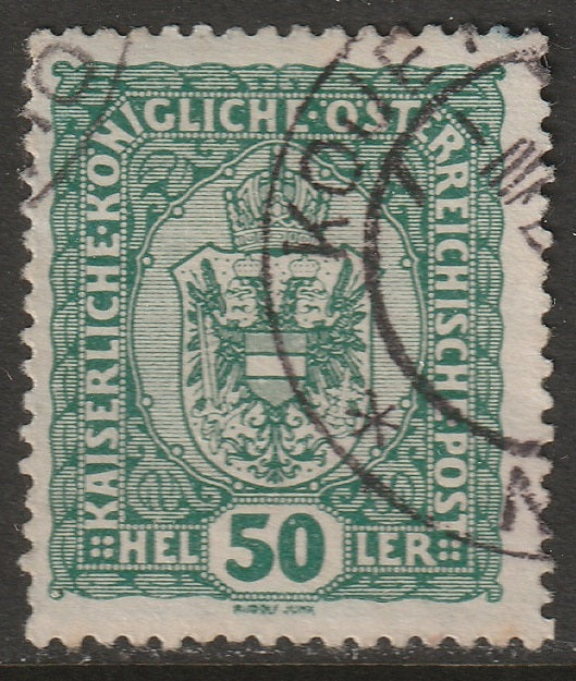 Austria 1916 Sc 155 used Kojetein/Kojetin CDS