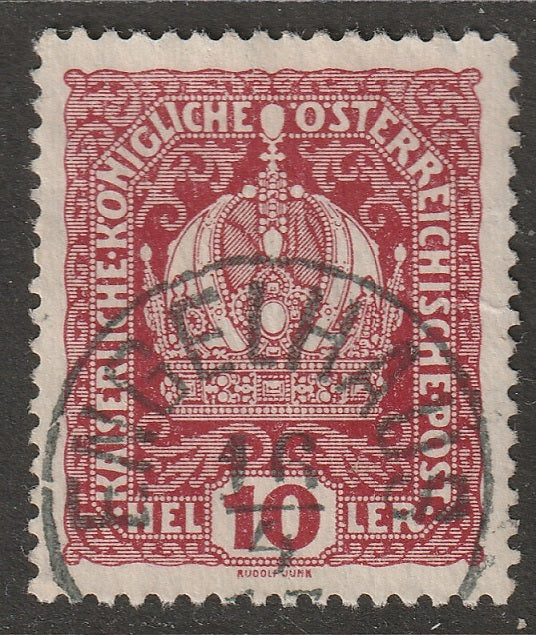 Austria 1916 Sc 148 used Engelhaus (Andelska Hora)