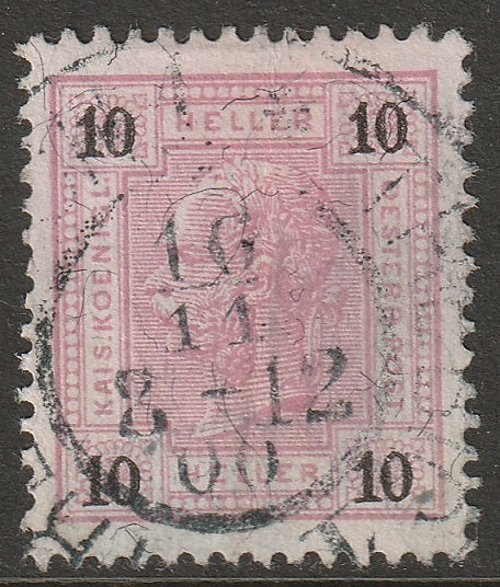 Austria 1899 Sc 75 used Trebitsch/Trebic CDS