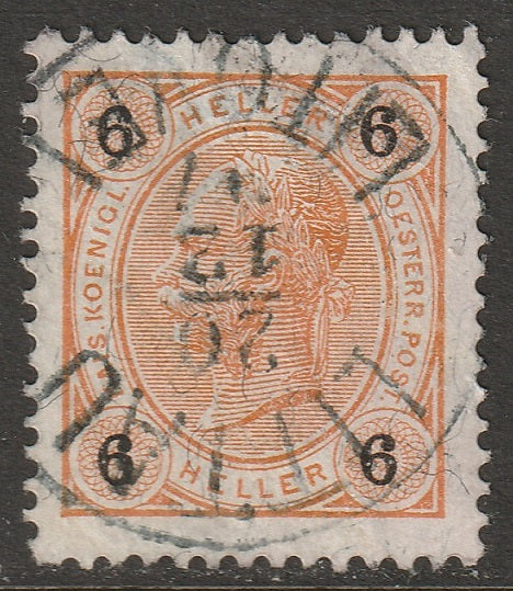 Austria 1899 Sc 74 used Littau/Litovel CDS