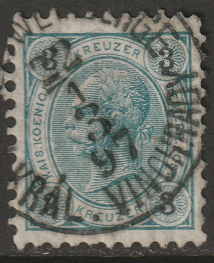 Austria 1890 Sc 53 used Konigl. Weinberge/Kral. Vinohrady CDS