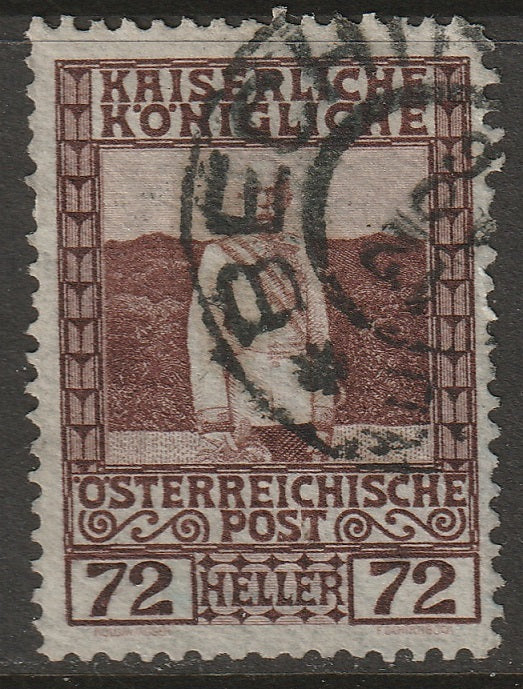 Austria 1908 Sc 123 used Bechin (Bechyne) CDS