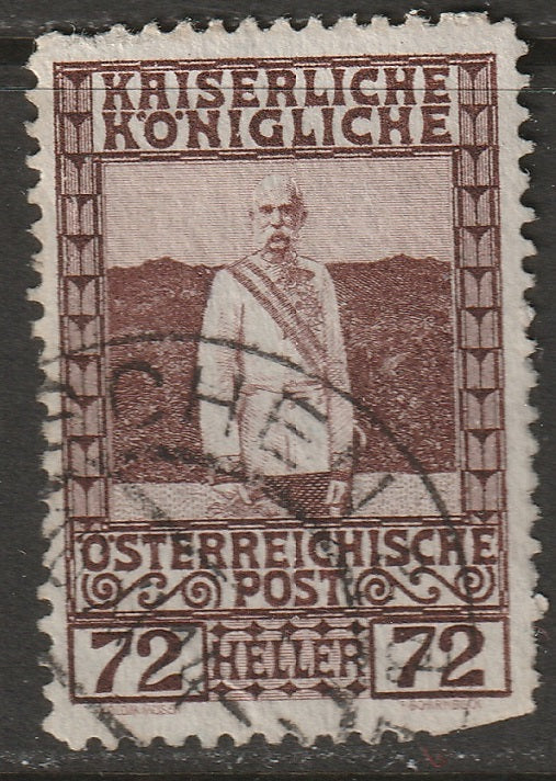 Austria 1908 Sc 123 used Teschen (Tesin) CDS