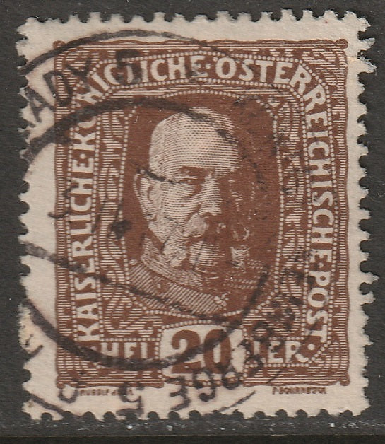 Austria 1916 Sc 151 used Konigl. Weinberge/Kral. Vinohrady CDS