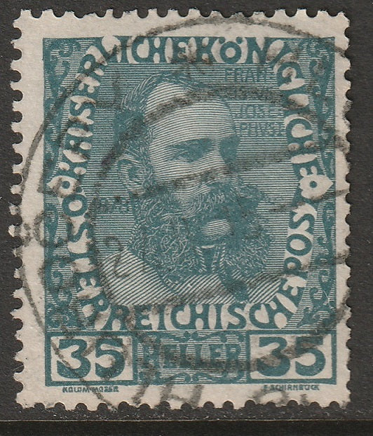 Austria 1908 Sc 120 used Hlubocep/Hlubocepy CDS