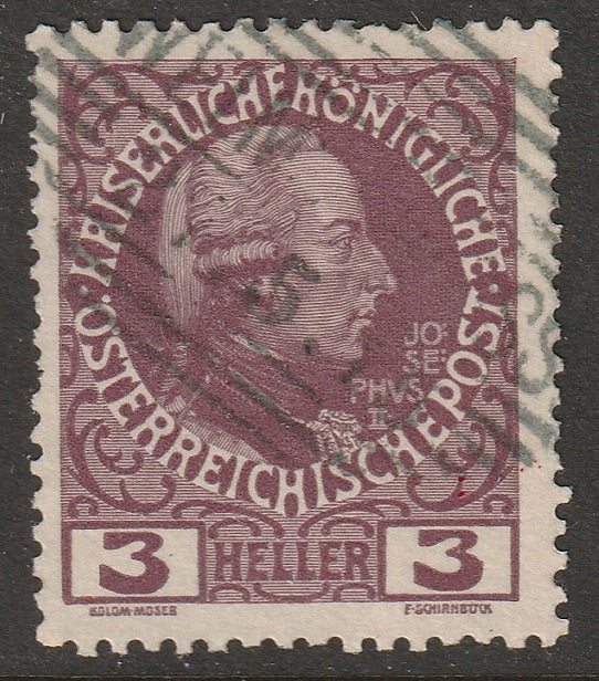 Austria 1908 Sc 111 used Welmschloss (Velemysleves) cancel