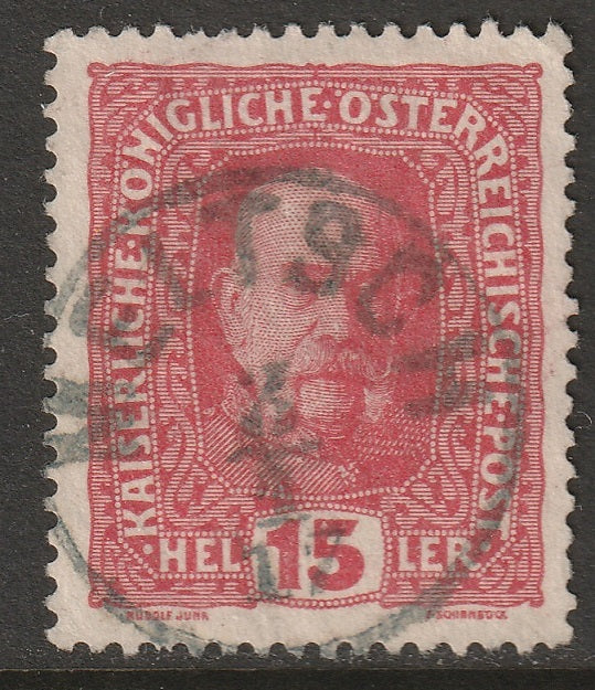 Austria 1916 Sc 150 used Meltsch (Melc) CDS