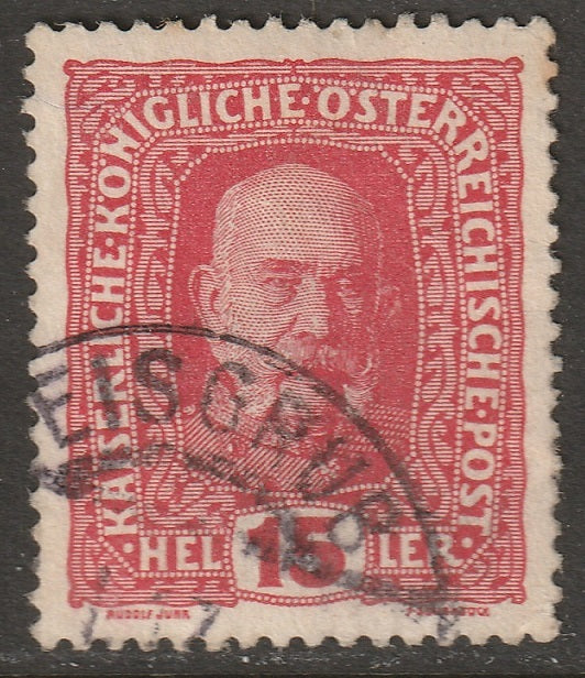 Austria 1916 Sc 150 used Eisgrub (Lednice) CDS