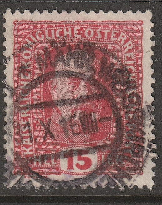 Austria 1916 Sc 150 used Mahr. Weisskirchen (Hranice) CDS