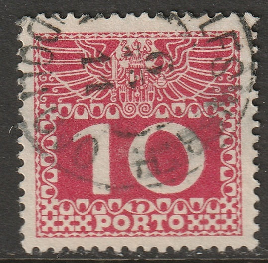 Austria 1908 Sc J38 postage due used Rudolfswerth/Rudolfovo CDS