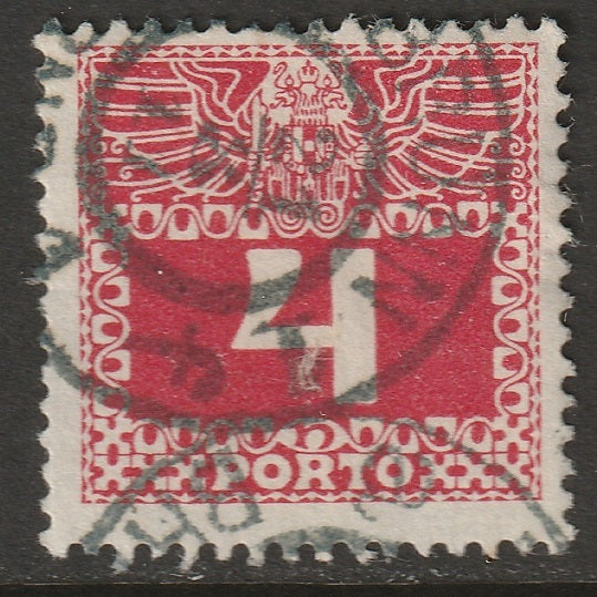 Austria 1908 Sc J36 postage due used Brunn 1/Brno 1 CDS