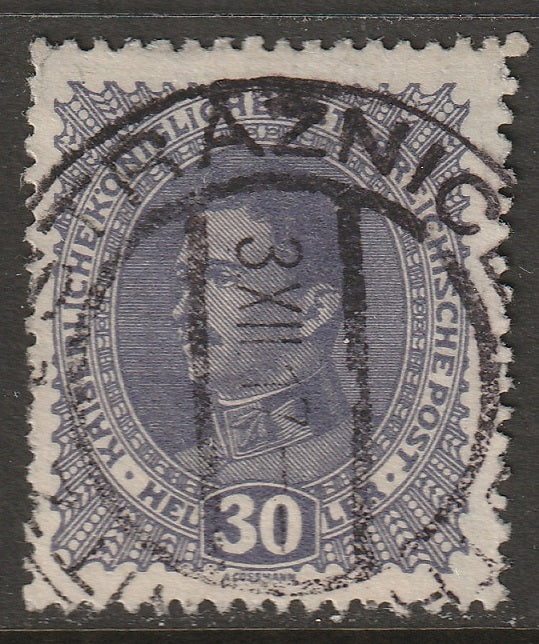 Austria 1917 Sc 171 used Strassnitz/Straznice CDS