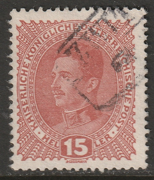 Austria 1917 Sc 168 used Zwittau (Svitavy) cancel