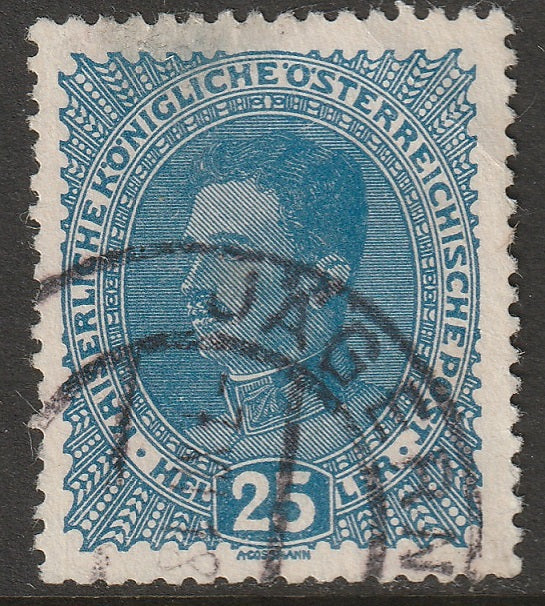 Austria 1917 Sc 170 used Jagerndorf (Krnov) CDS