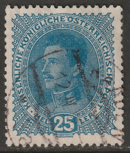 Austria 1917 Sc 170 used Kaaden (Kadan) CDS