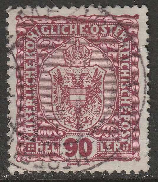 Austria 1916 Sc 158 used Wall. Meseritsch/Valasske Mezirici CDS