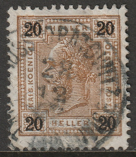 Austria 1899 Sc 76 used Gross Opatowitz/Velke Opatovice