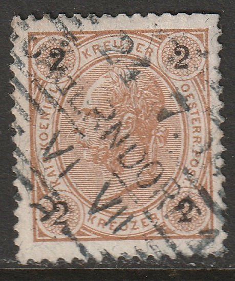 Austria 1890 Sc 52 used Jagerndorf (Krnov) cancel