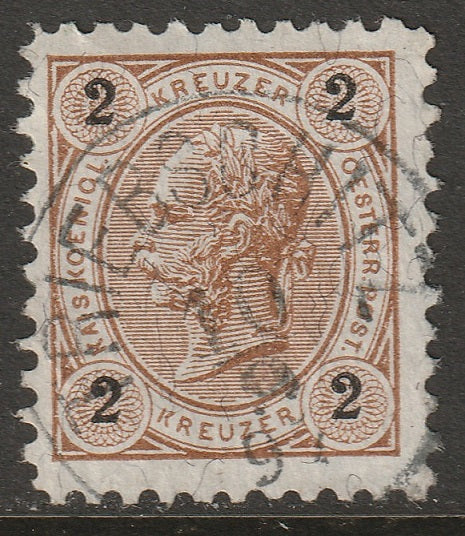 Austria 1890 Sc 52 used Triebschitz (Trebusice)