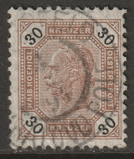 Austria 1891 Sc 68 used Konigseld/Kralovo Pole CDS