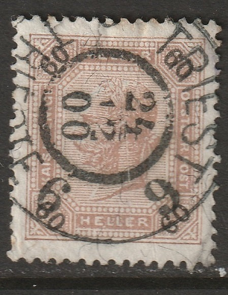 Austria 1899 Sc 82 used Triest 6/Trieste CDS