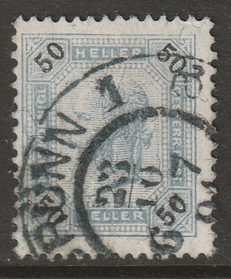 Austria 1899 Sc 81 used Brunn (Brno) CDS