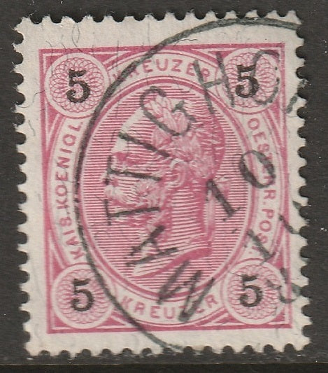 Austria 1883 Sc 43 used Mattighofen CDS