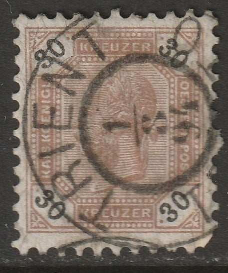 Austria 1891 Sc 68 used Trient/Trento CDS