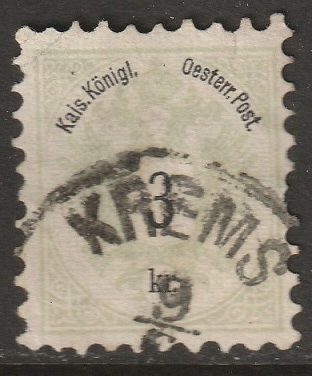 Austria 1883 Sc 42 used Krems (Kremze) CDS